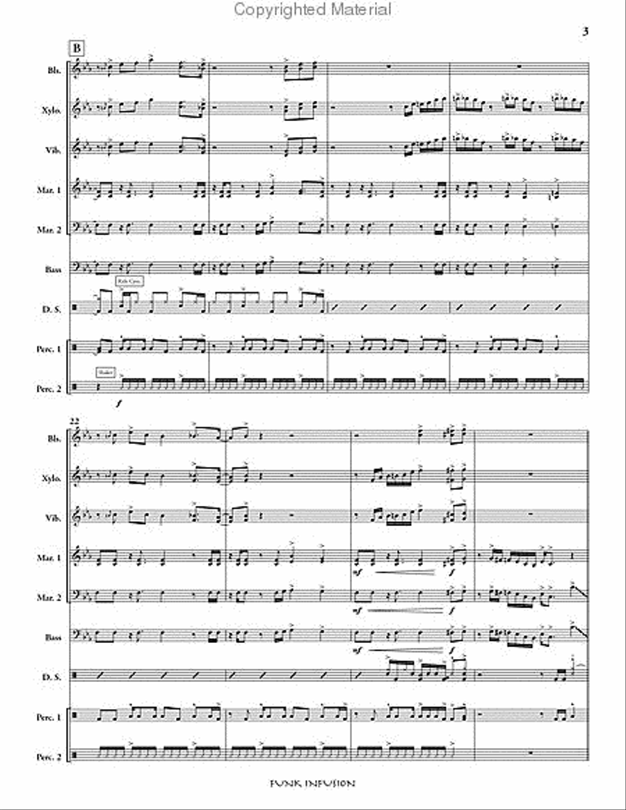 Funk Infusion Funk Infusion Percussion Ensemble scores gallery preview page 4