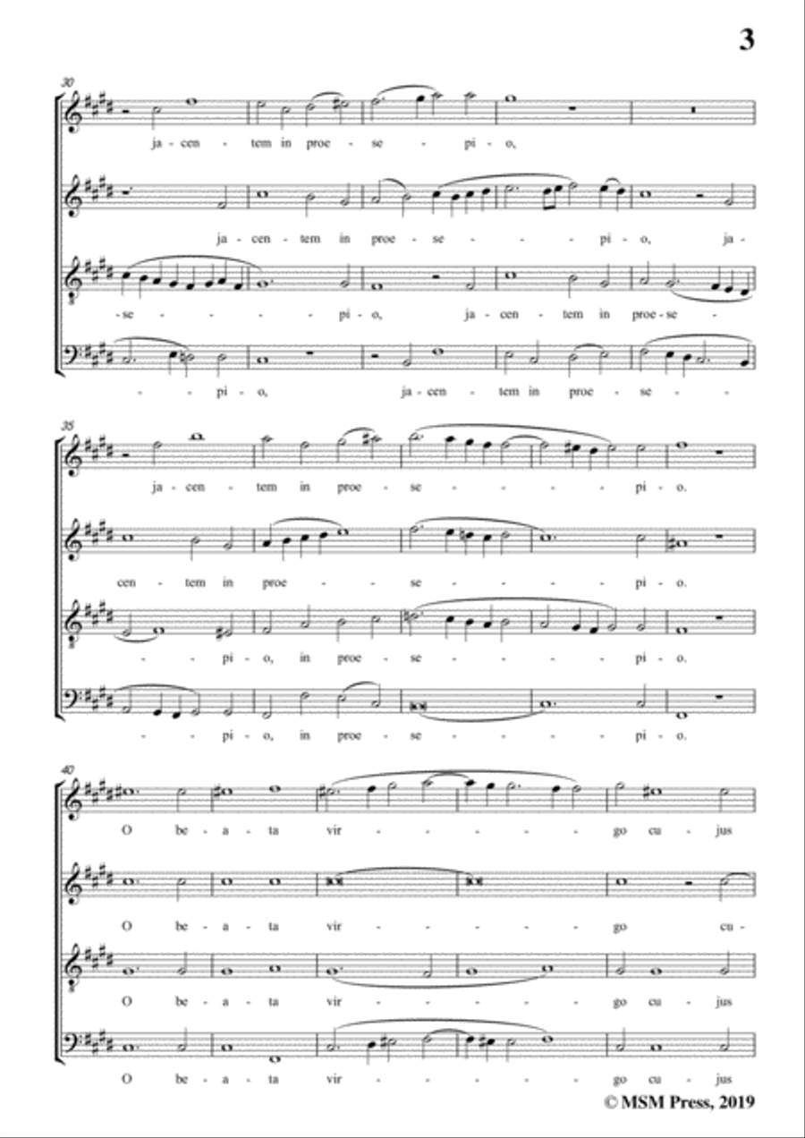 Victoria-O magnum mysterium,in c sharp minor,for A cappella Divisi scores gallery preview page 5