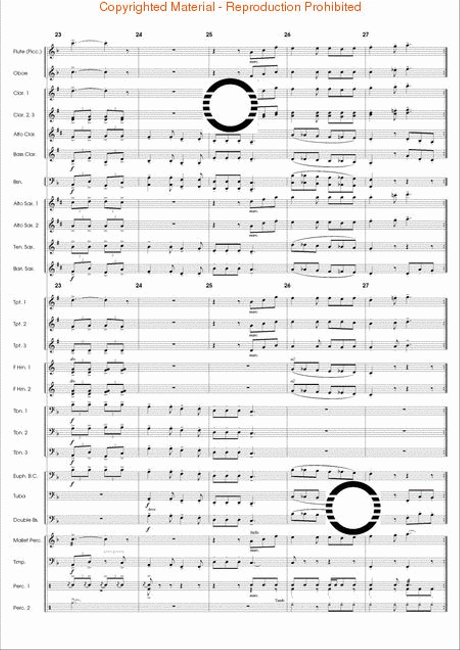 Articulation Studies Concert Band scores gallery preview page 53