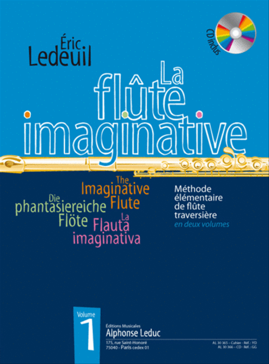 Eric Ledeuil - La Flute Imaginative, Volume 1 (avec Cd Al30366) Flute Solo scores gallery preview page 1