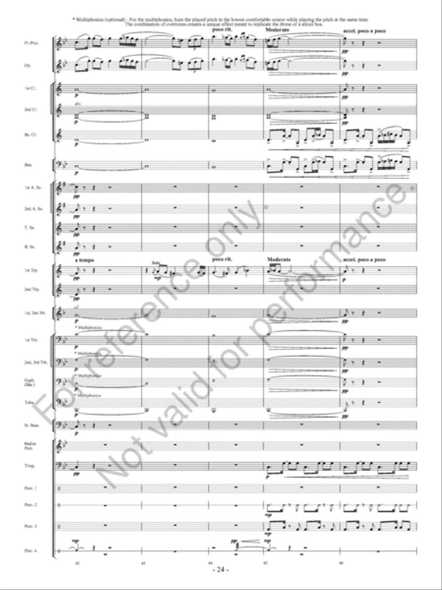 The Ocean Of Fire The Ocean Of Fire Concert Band scores gallery preview page 25