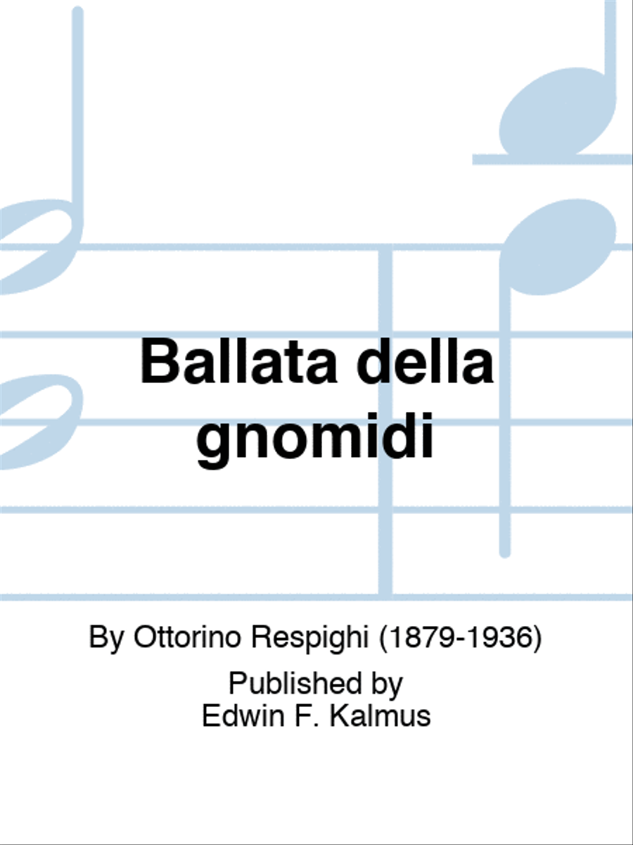 Ballata della gnomidi Score scores gallery preview page 1
