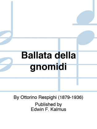Book cover for Ballata della gnomidi