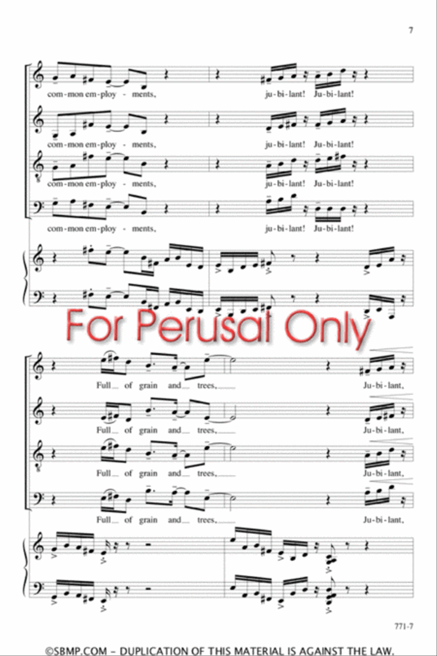My Spirit Is Uncaged - SATB Octavo 4-Part scores gallery preview page 6