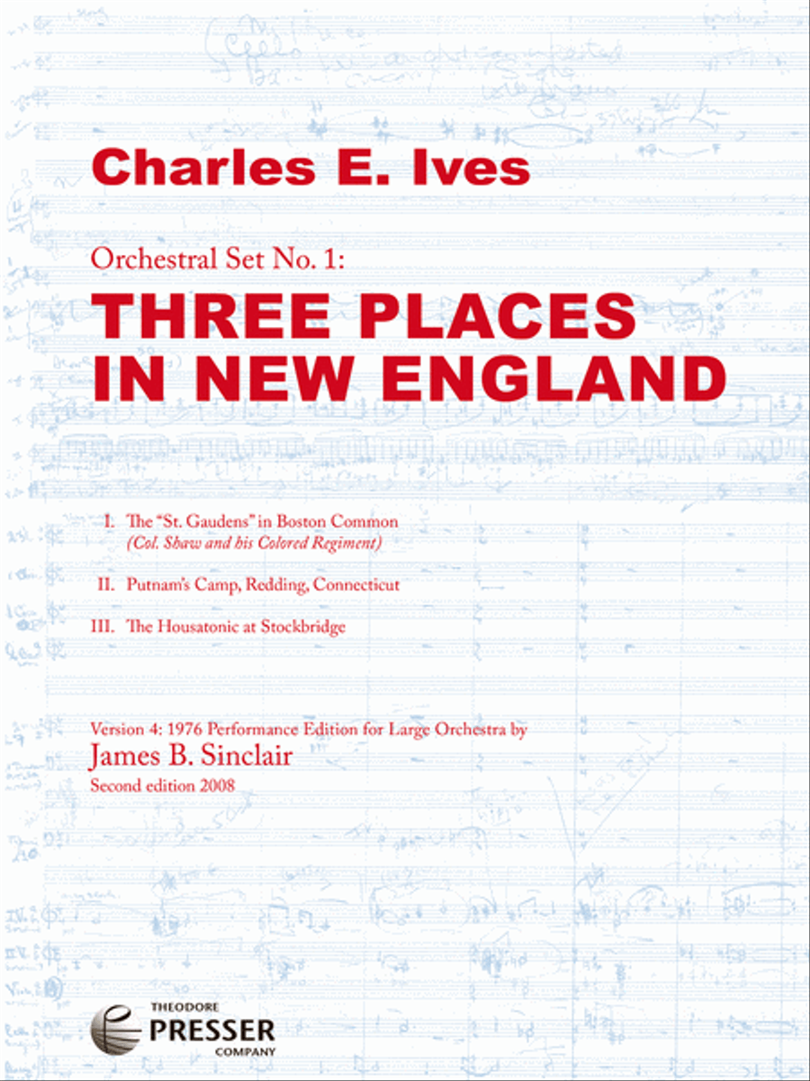 Orchestral Set No. 1: Three Places In New England Orchestra scores gallery preview page 1