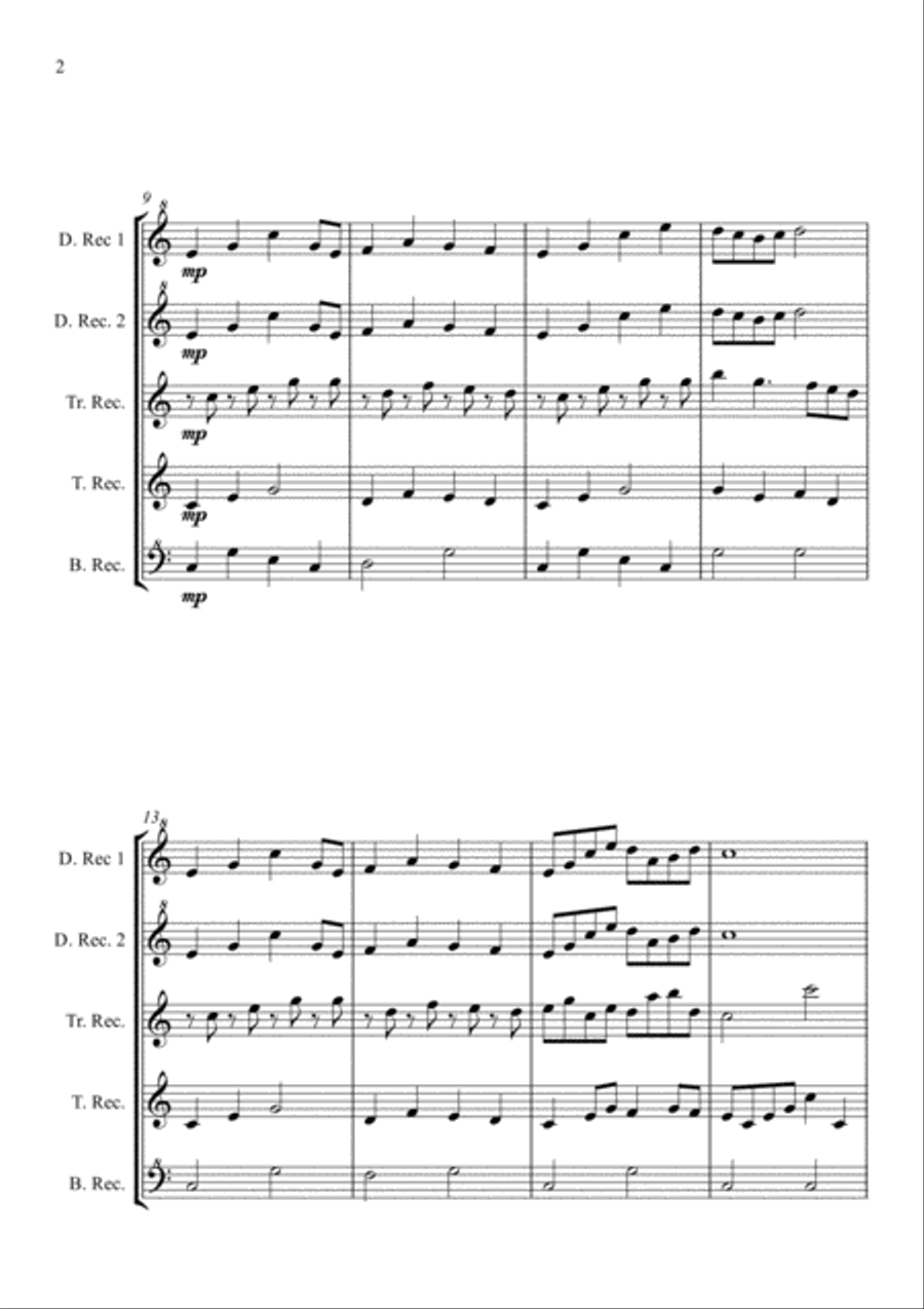 Just Keep Going! Just Keep Going! Woodwind Quintet scores gallery preview page 2