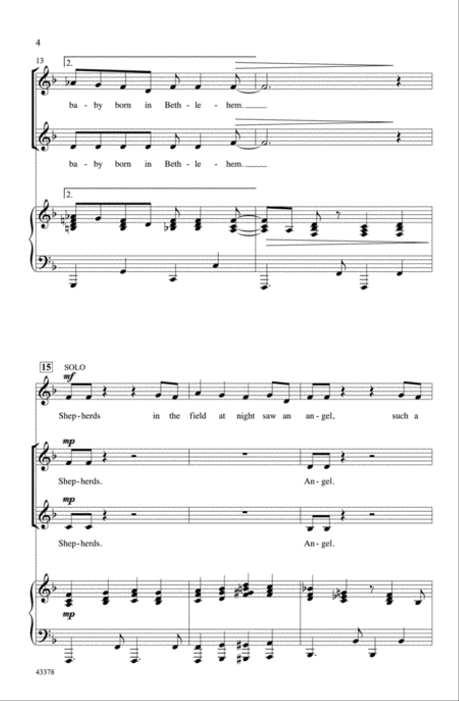 Can You Hear the Angels? Choir scores gallery preview page 3