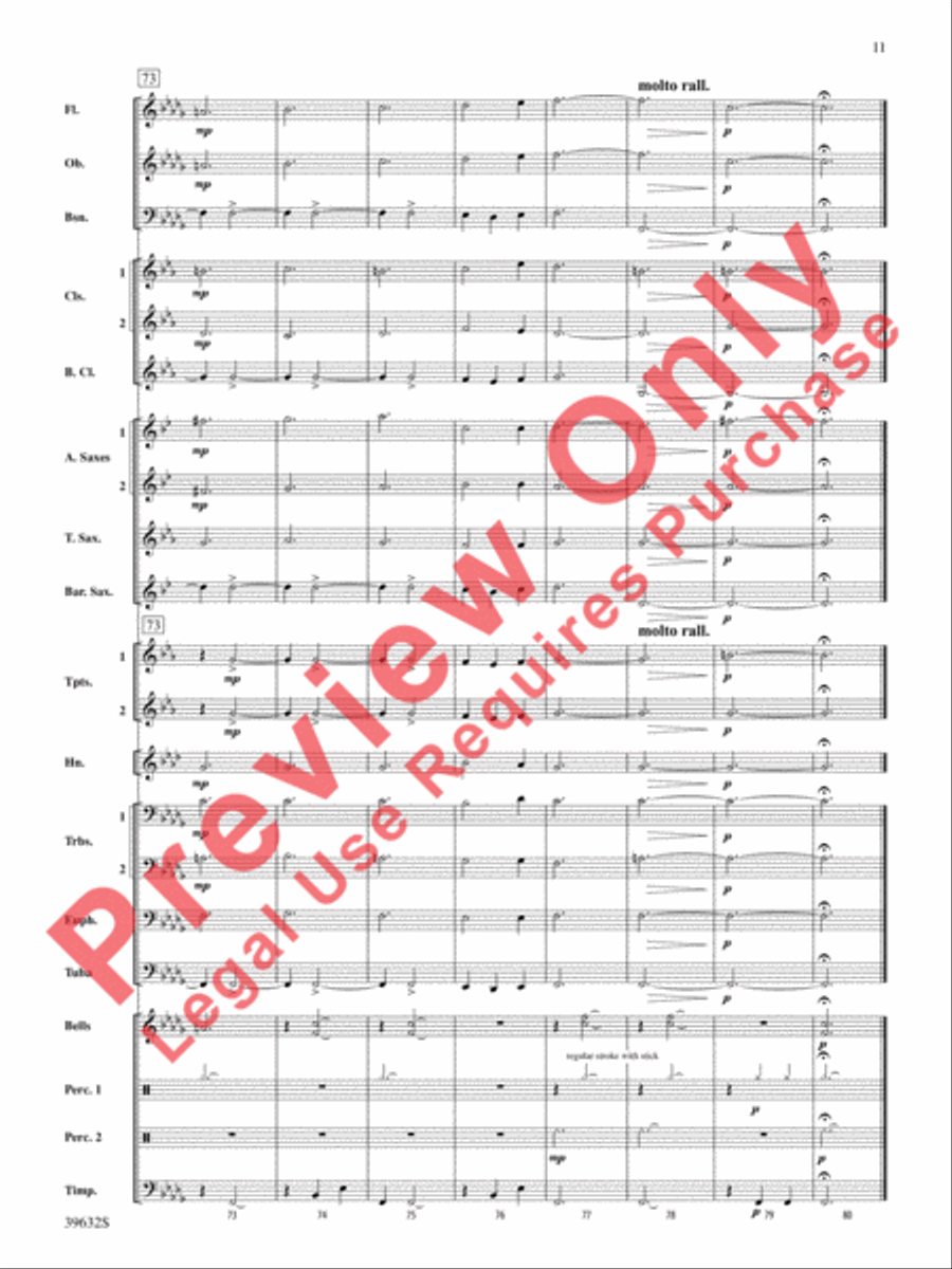 Avinu Malkeinu Avinu Malkeinu Concert Band scores gallery preview page 12