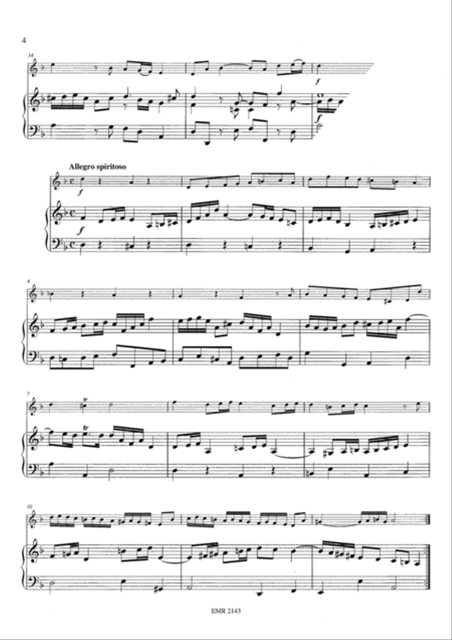 Sonata No. 5 in D minor Euphonium scores gallery preview page 4