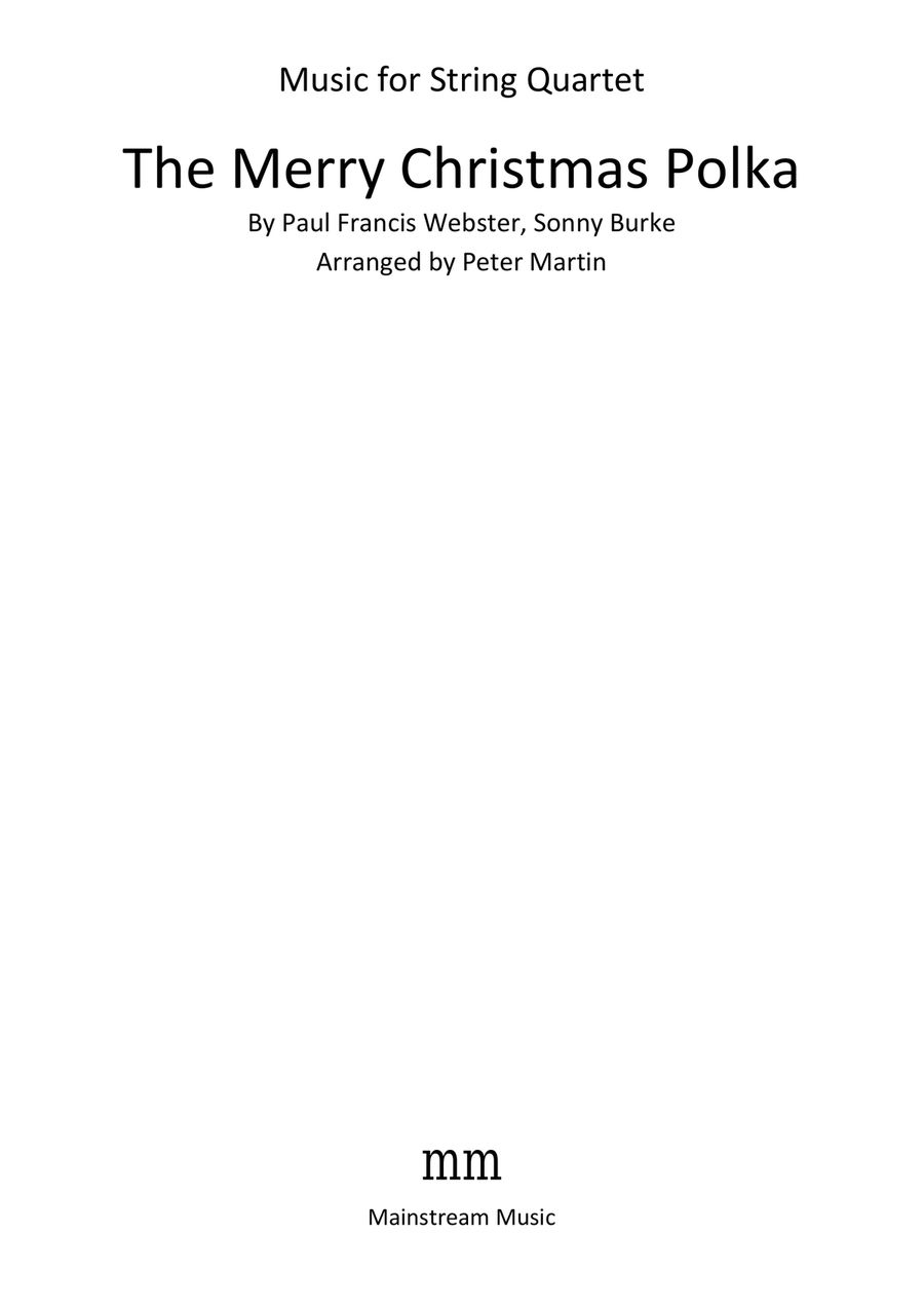 The Merry Christmas Polka String Quartet scores gallery preview page 2