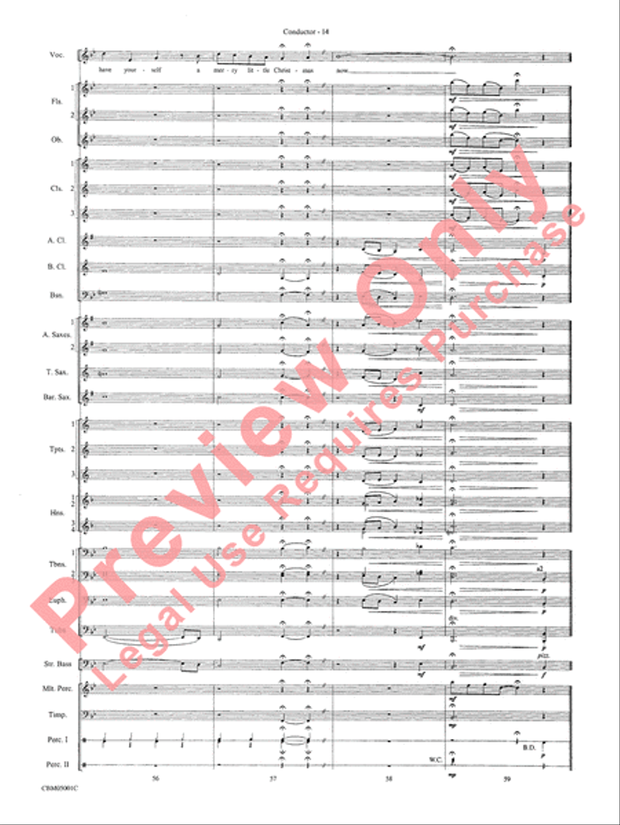 Have Yourself a Merry Little Christmas Concert Band scores gallery preview page 16