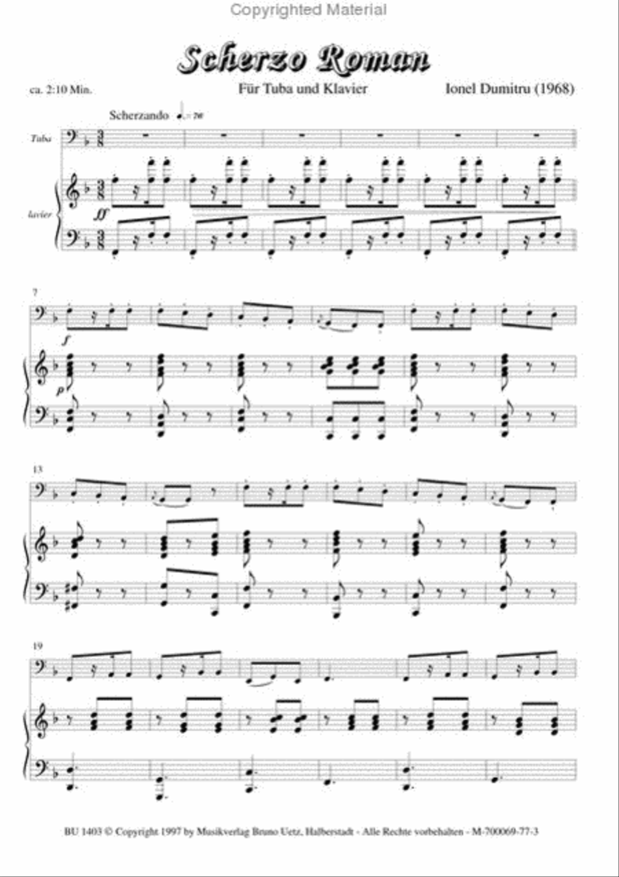Scherzo Roman Scherzo Roman Tuba scores gallery preview page 2