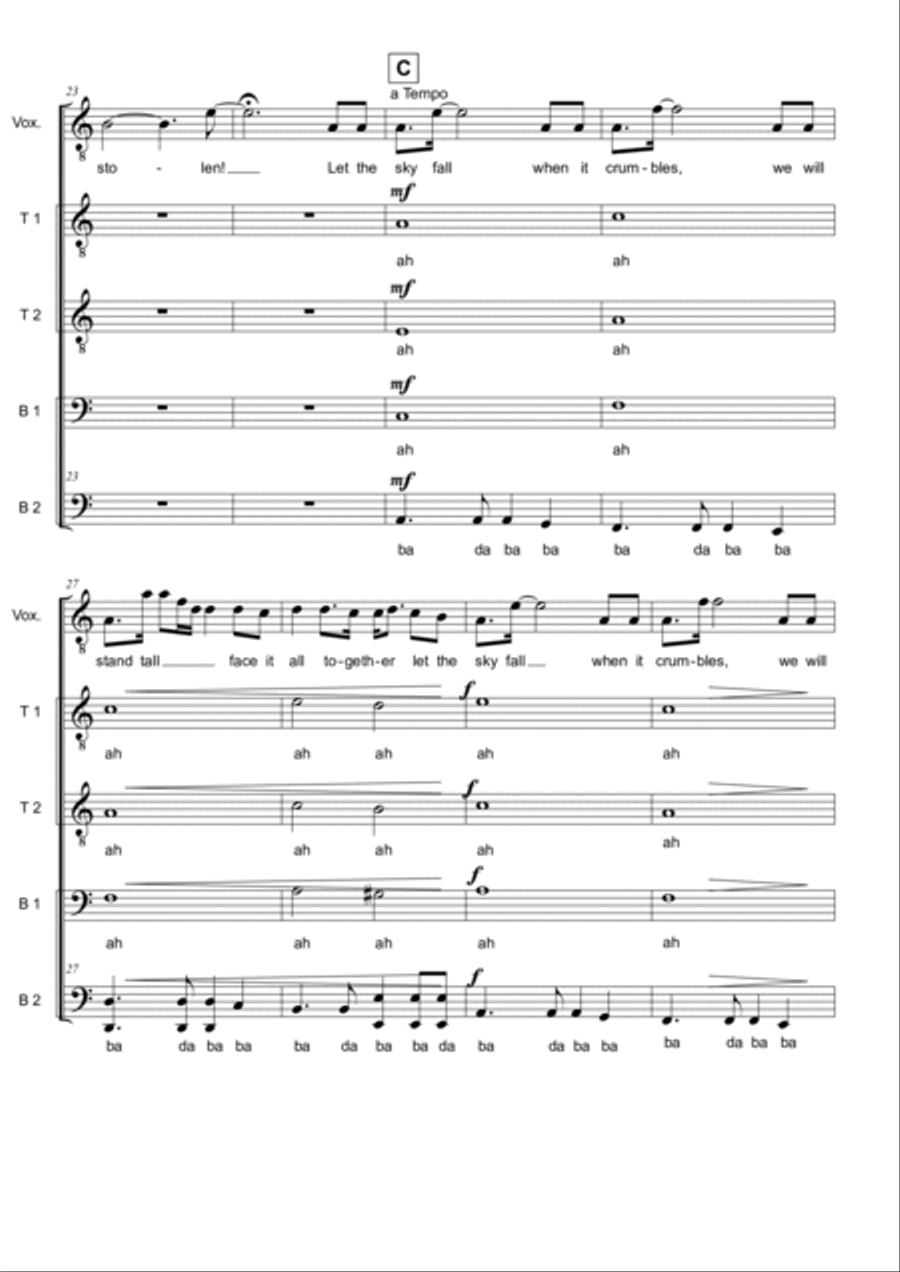 Skyfall Skyfall TTBB scores gallery preview page 4