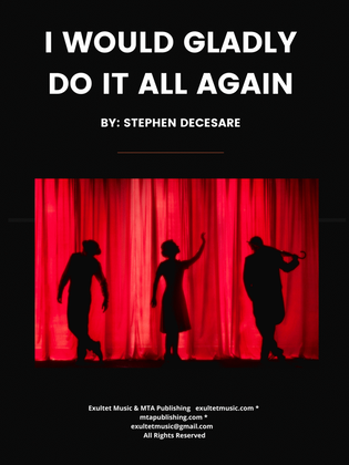 Book cover for I Would Gladly Do It All Again (Vocal solo)