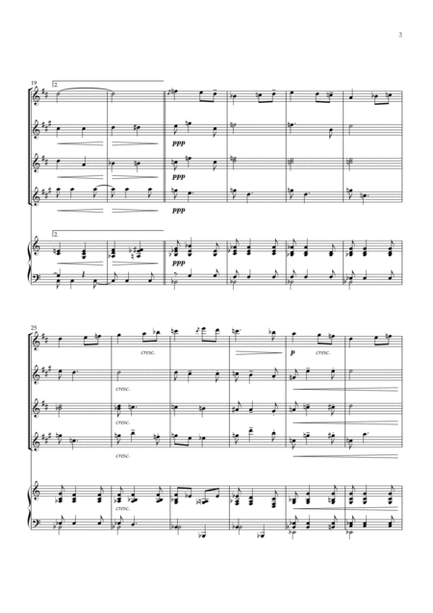 Salut D’amour (Saxophone Quartet and Piano) - Edward Elgar image number null