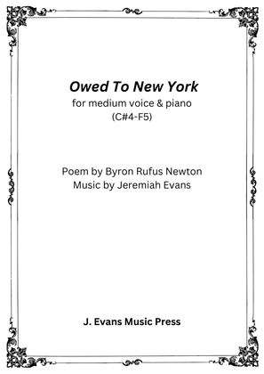 Book cover for Owed to New York