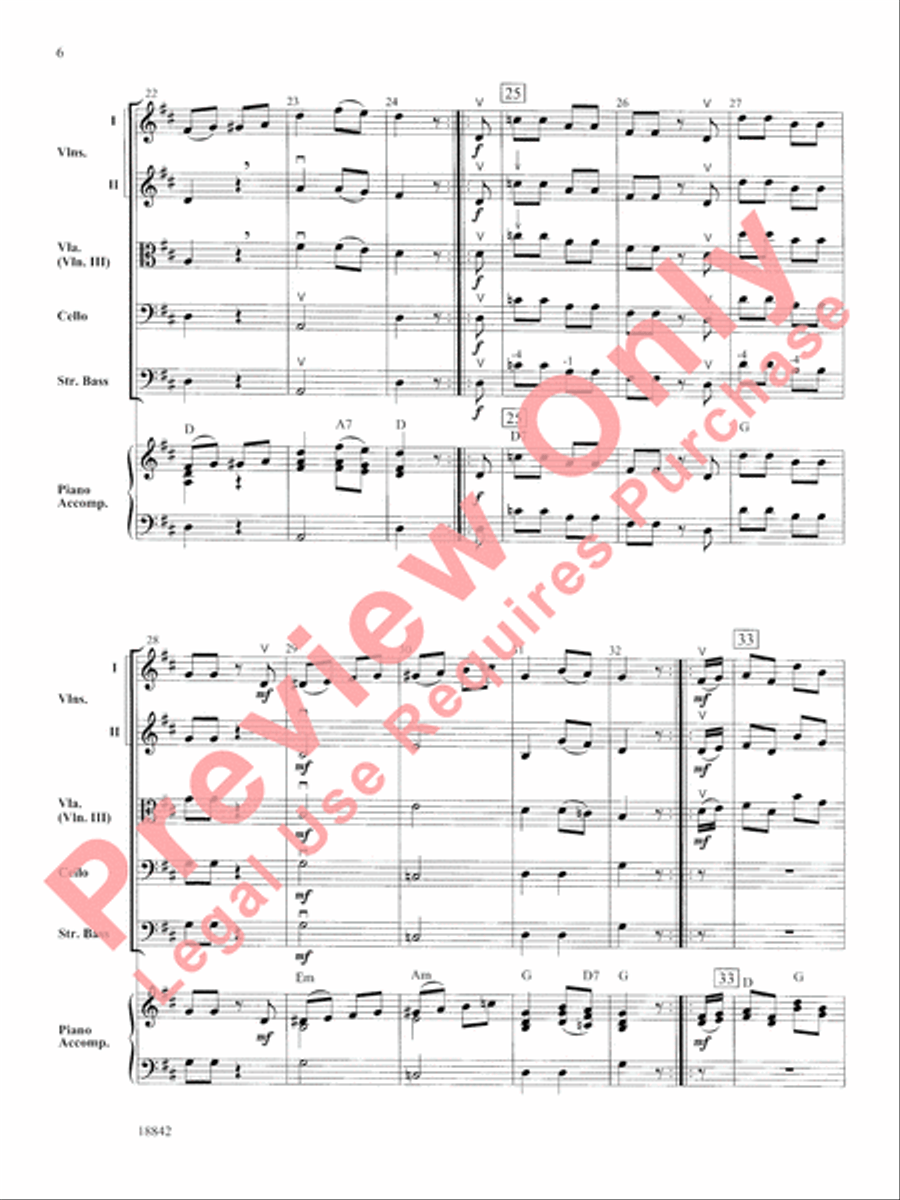Mozart Minuet and Rondo String Orchestra scores gallery preview page 7