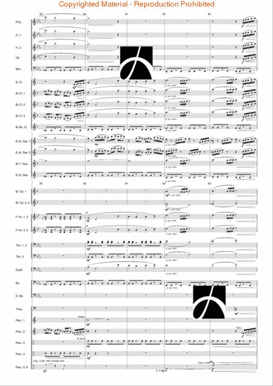 Hymn to the Infinite Sky Concert Band scores gallery preview page 18