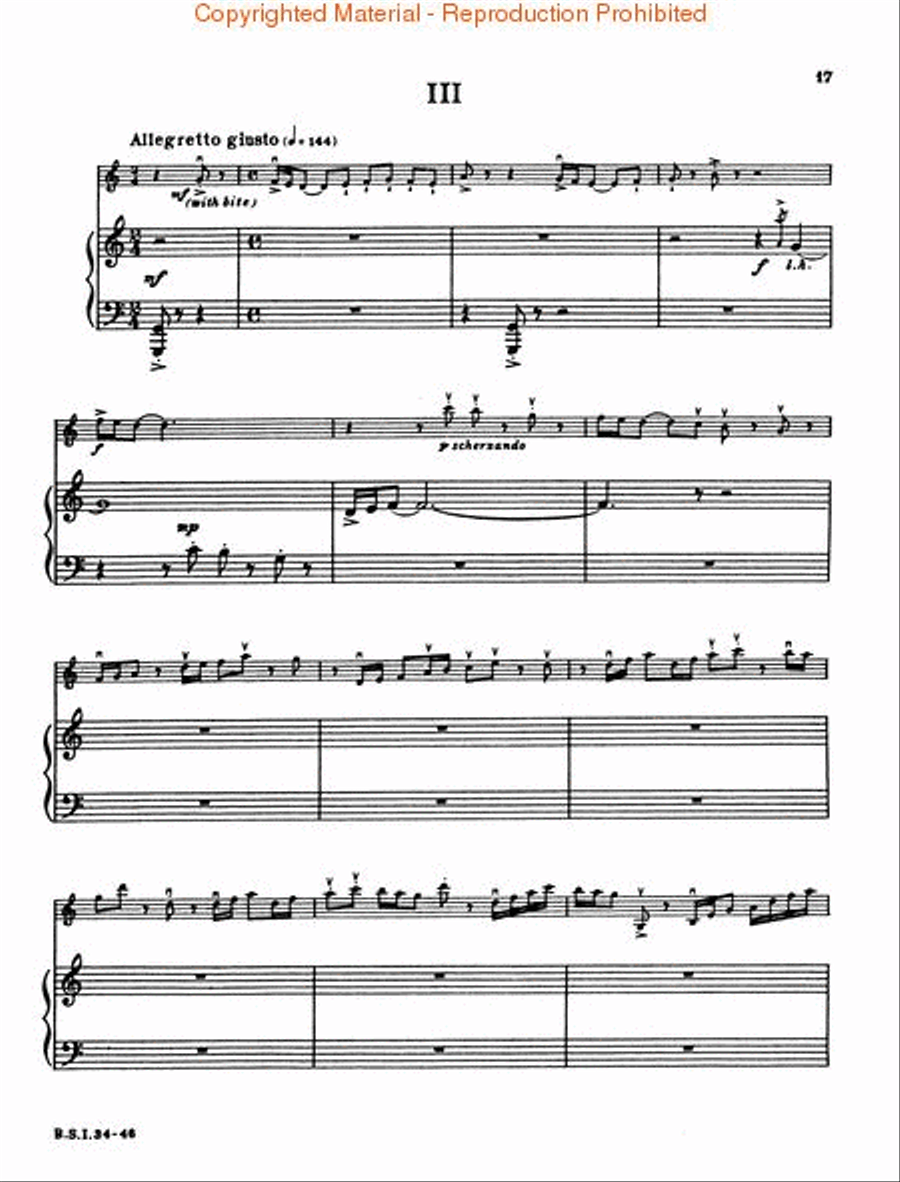 Sonata Violin Solo scores gallery preview page 3