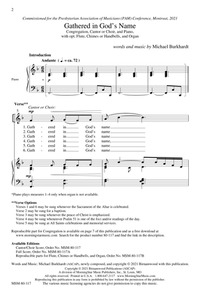 Gathered in God's Name (Cantor/Choral Score)