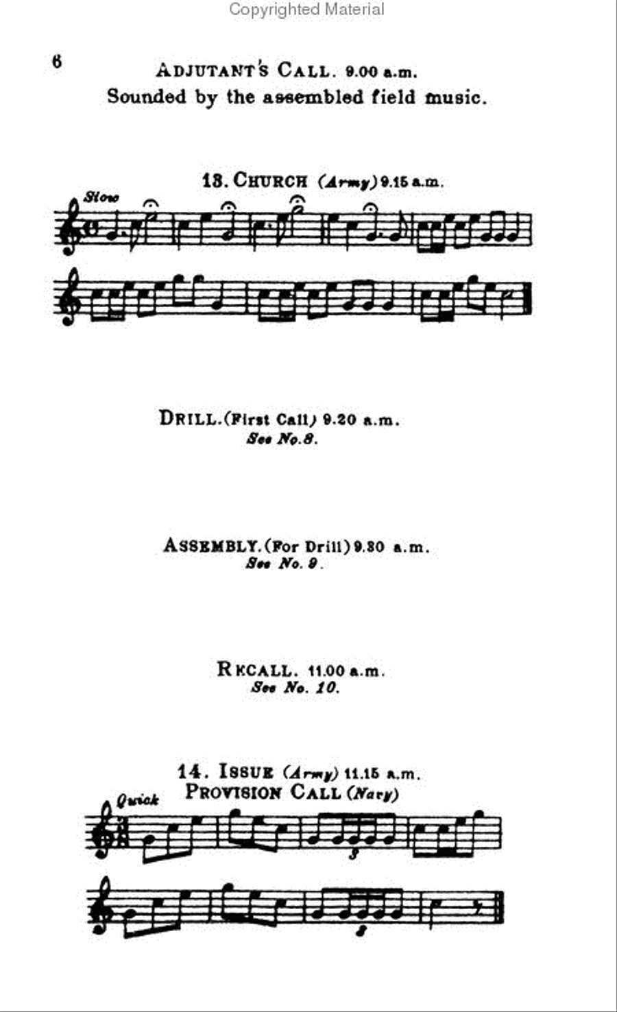 Bugle: Signals, Calls & Marches Chamber Music scores gallery preview page 3