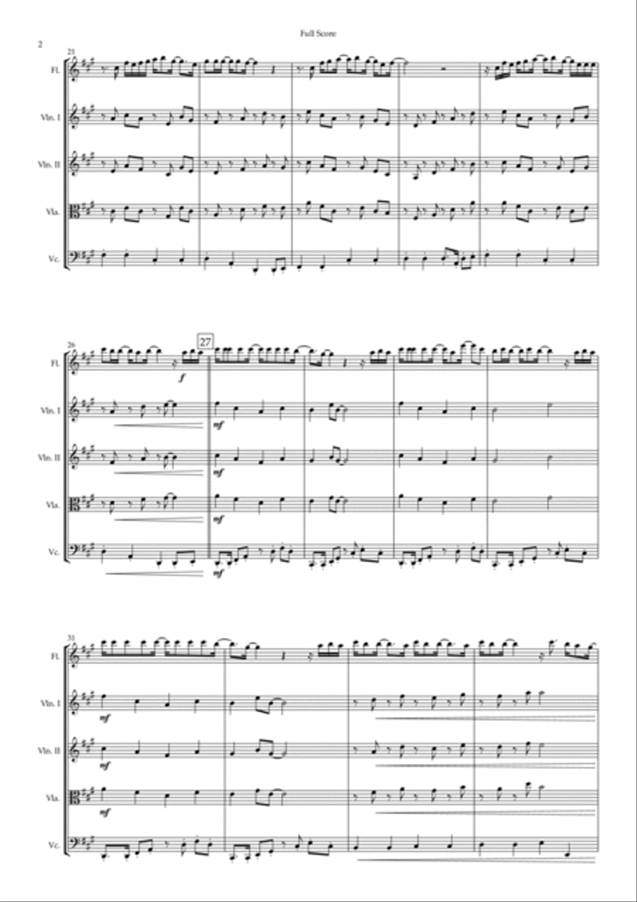 Voce Me Encantou Demais Small Ensemble scores gallery preview page 2