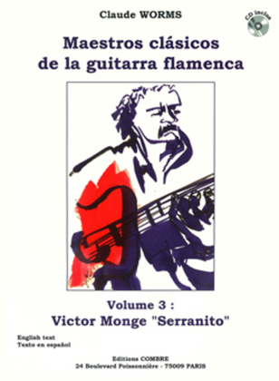 Book cover for Maestros clasicos de la guitarra flamenca - Volume 3: Serranito