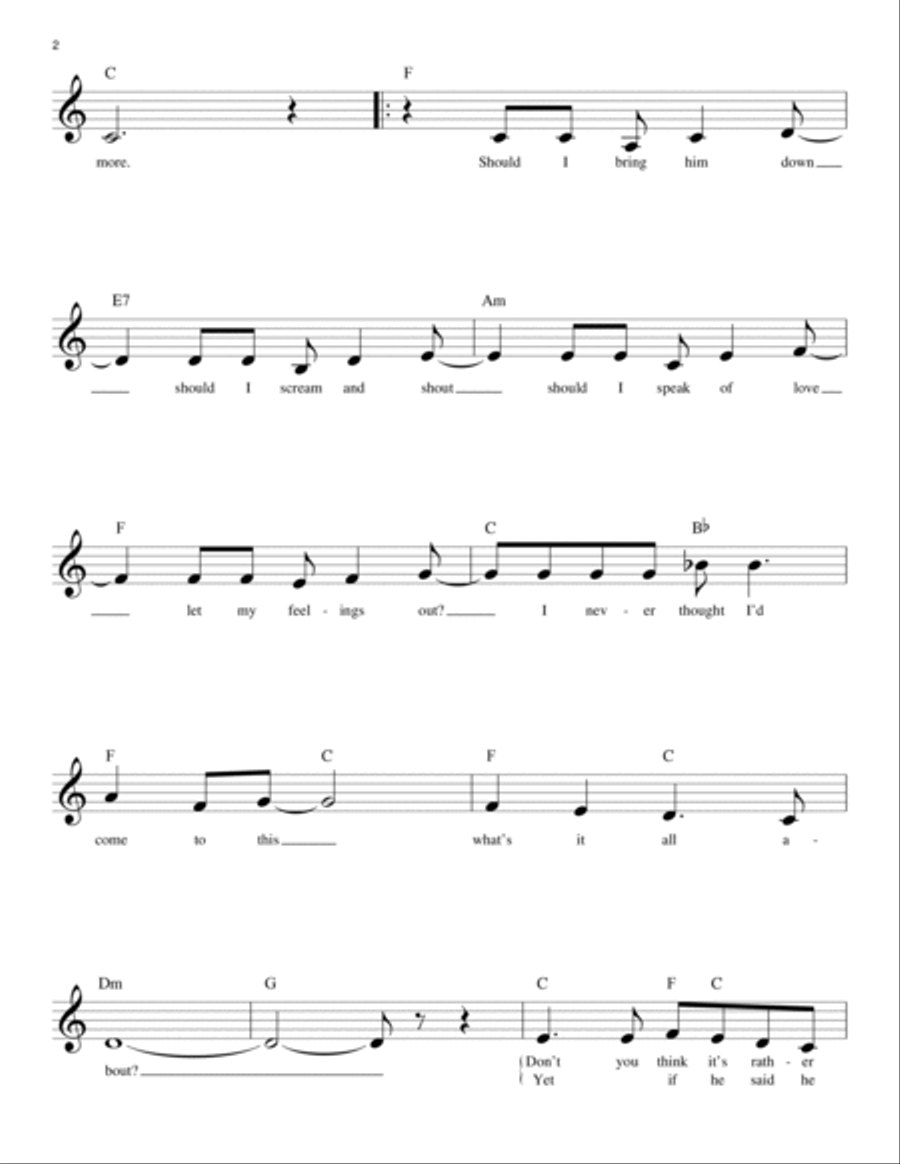 I Don't Know How To Love Him Piano scores gallery preview page 2