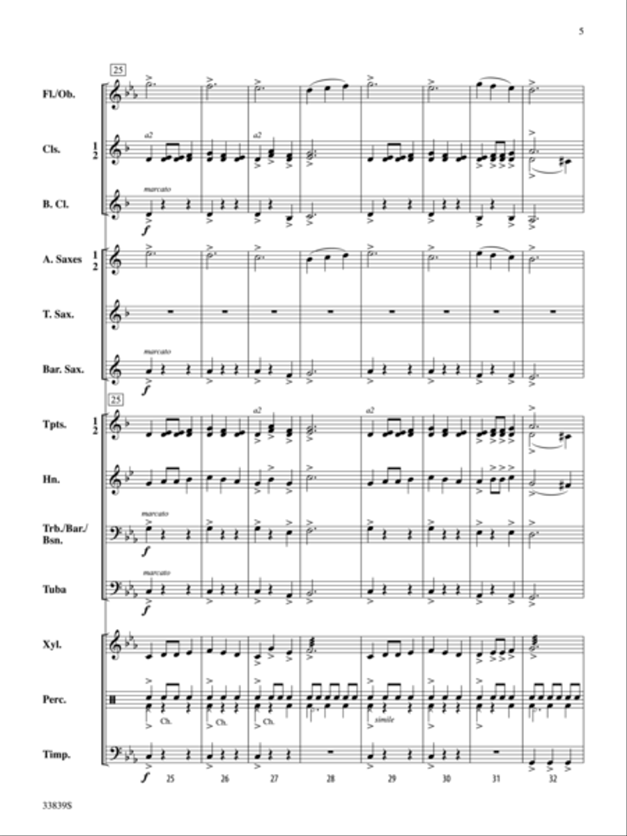 The Gates of Destiny The Gates of Destiny Concert Band scores gallery preview page 5