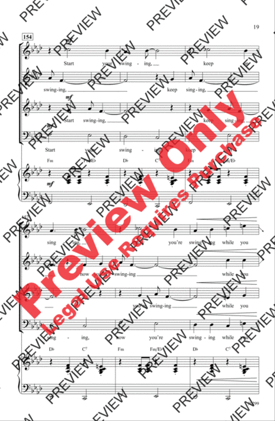 Sing, Sing, Sing Sing, Sing, Sing 3-Part scores gallery preview page 19