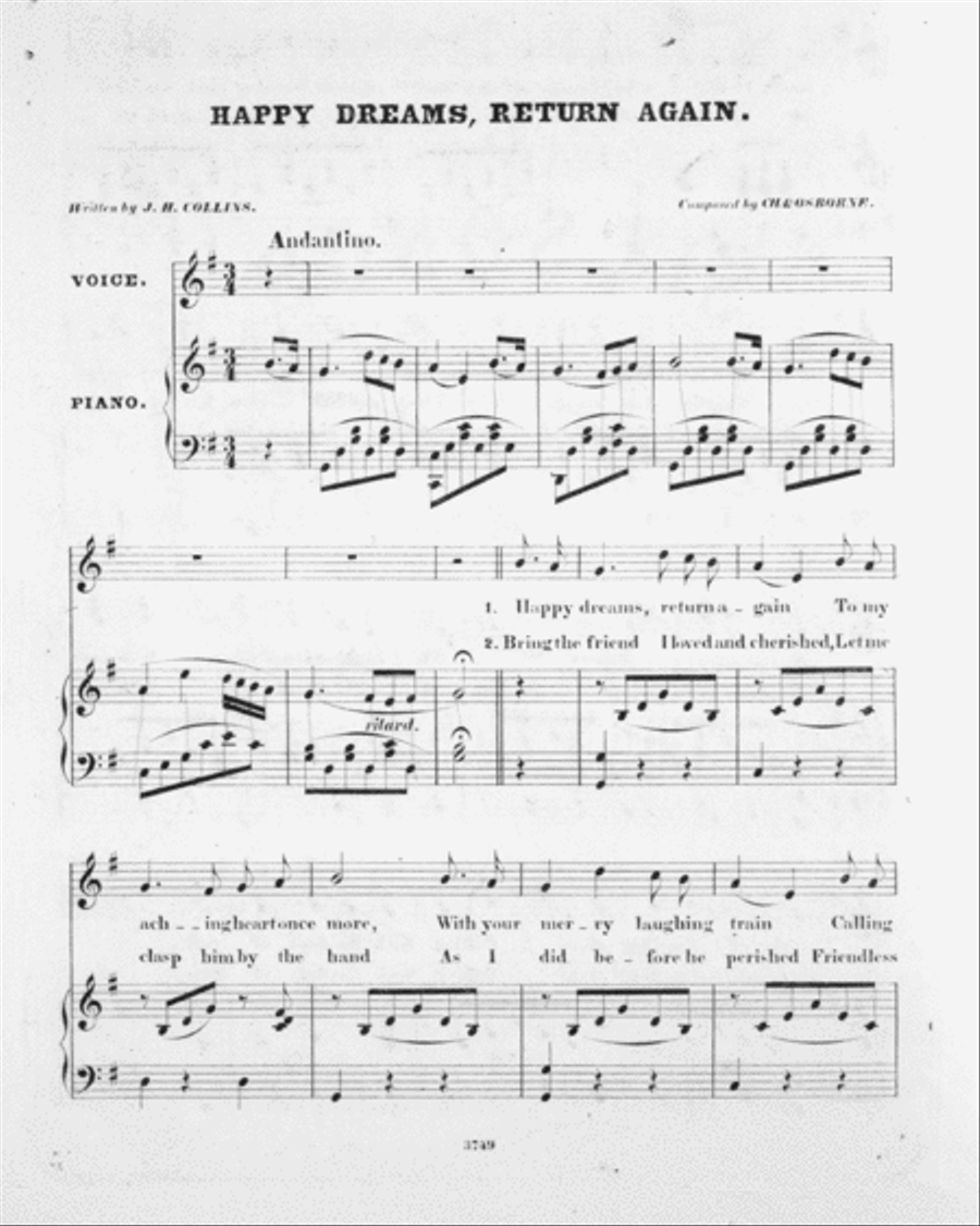 Six Songs. Happy Dreams, Return Again Voice scores gallery preview page 2