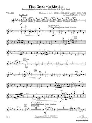 That Gershwin Rhythm: 1st Violin
