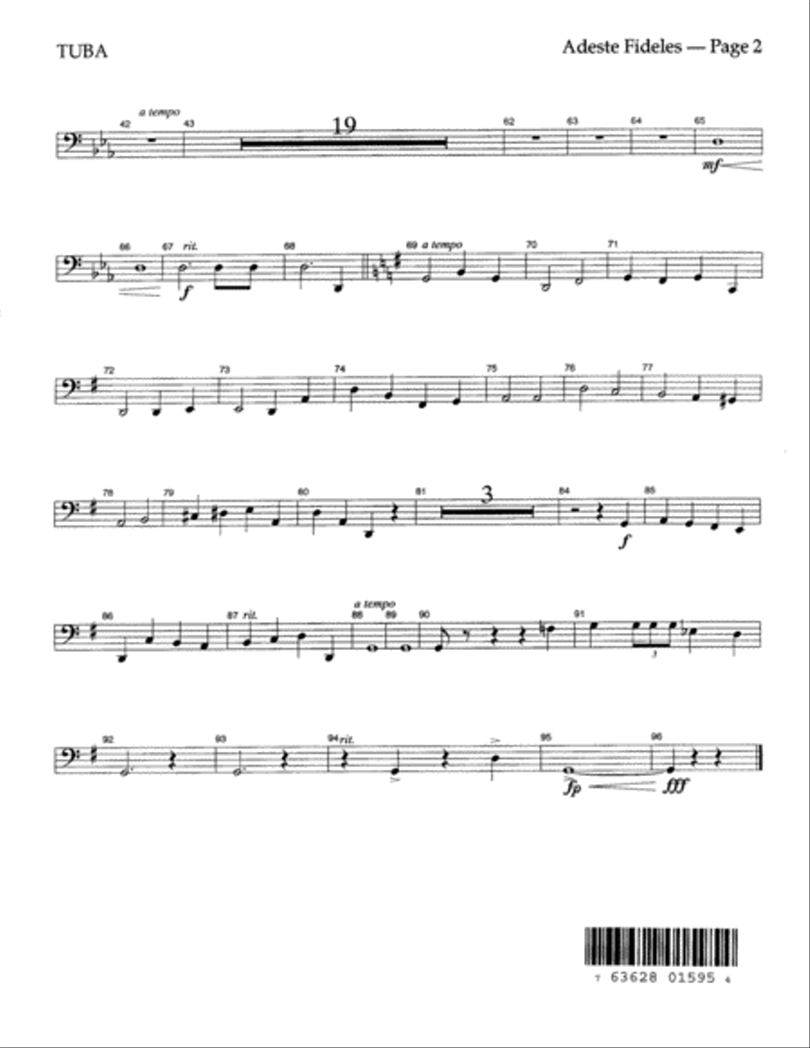 Adeste Fideles Choir scores gallery preview page 13