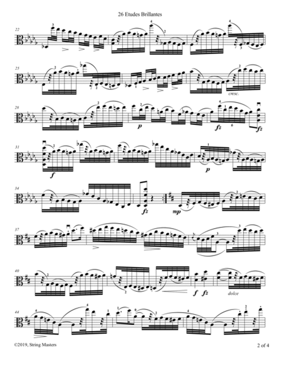 Mazas, Etudes for Viola Op 36, Book 2, No.56