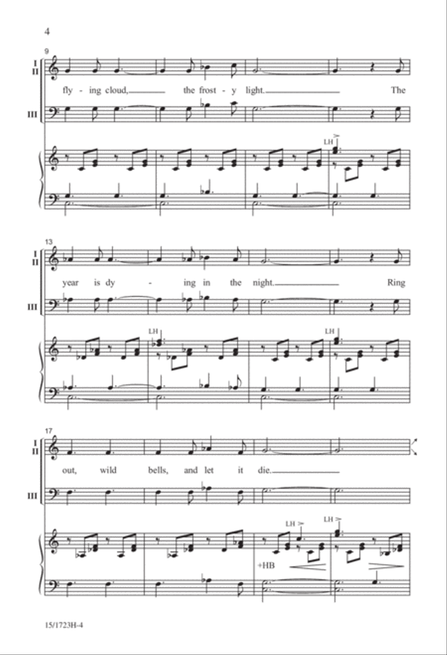 Ring Out, Wild Bells Ring Out, Wild Bells 3-Part scores gallery preview page 4