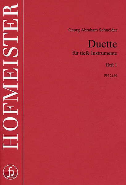 Duette fur tiefe Instrumente, Heft 1