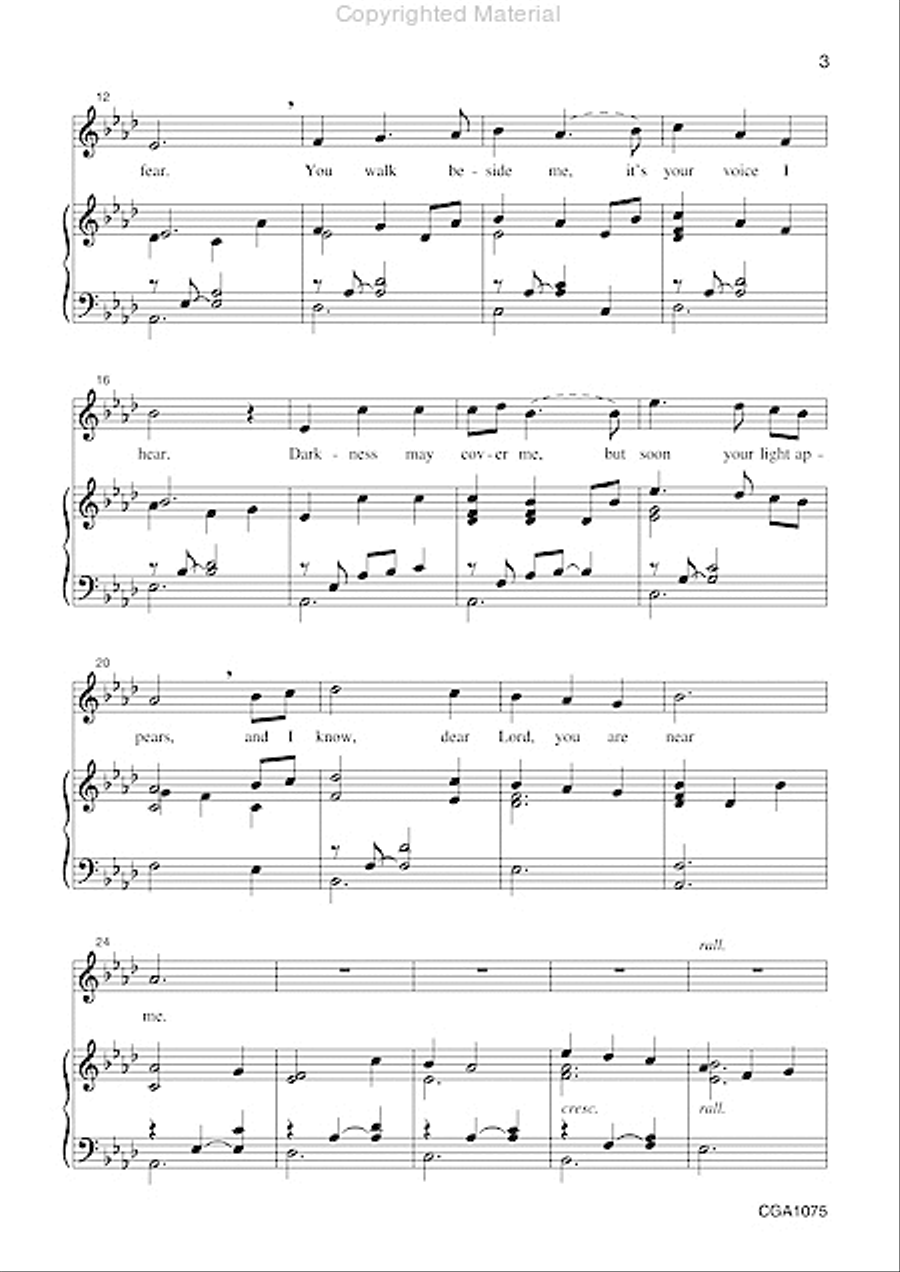 Lord, You Are Near Me Unison Choir scores gallery preview page 3
