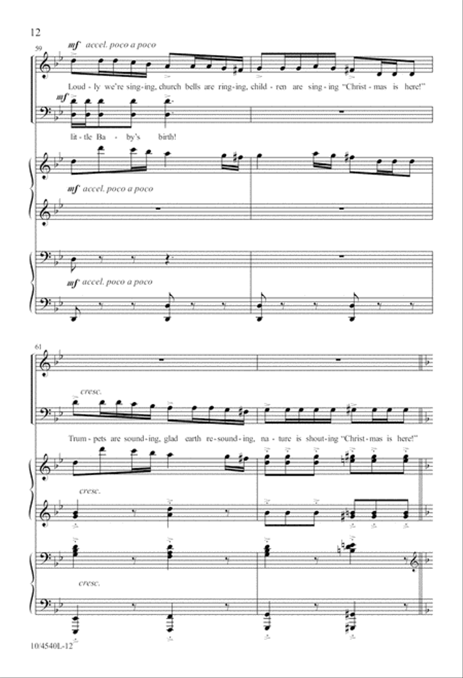Bell Carol 4-Part scores gallery preview page 13