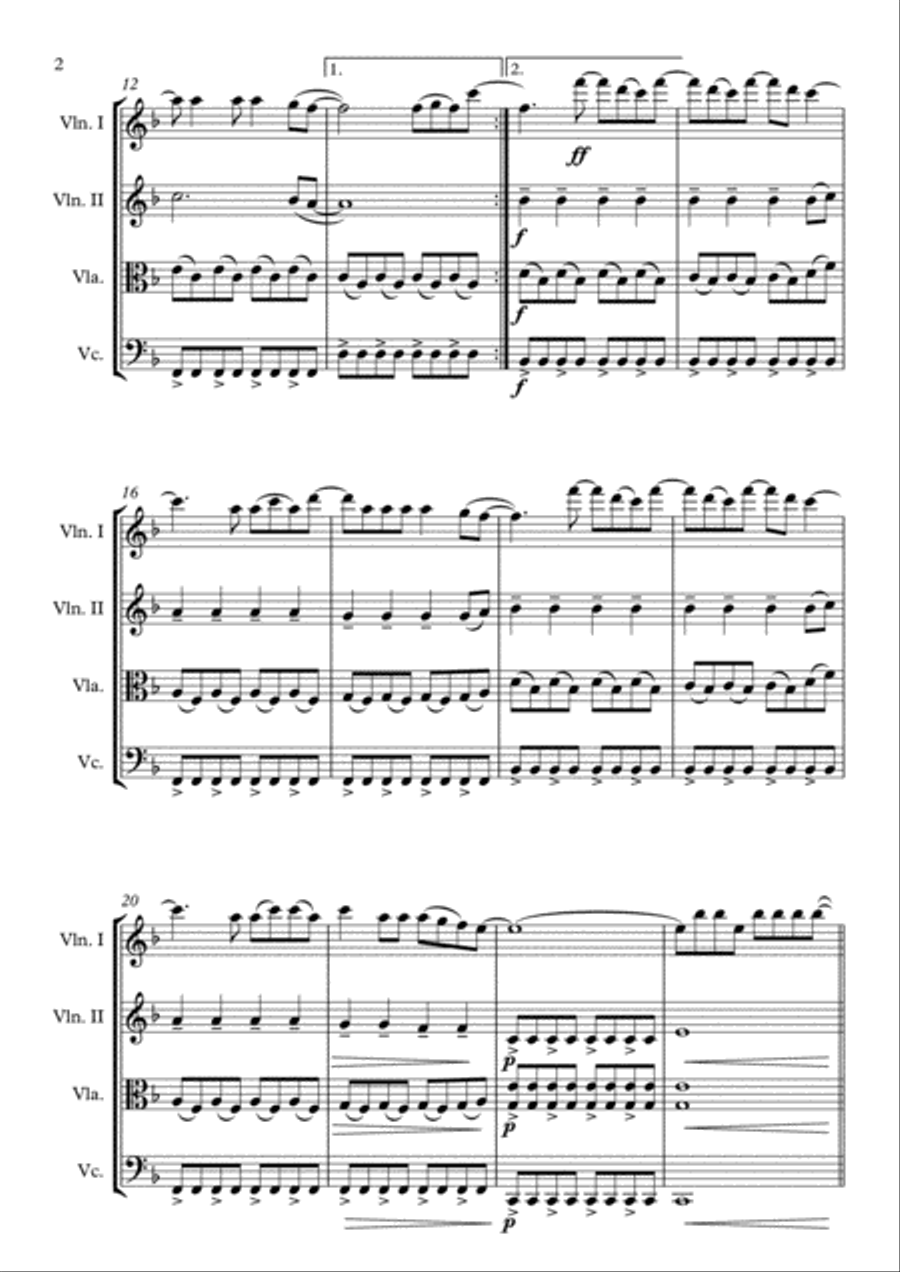 The Scientist String Quartet scores gallery preview page 2