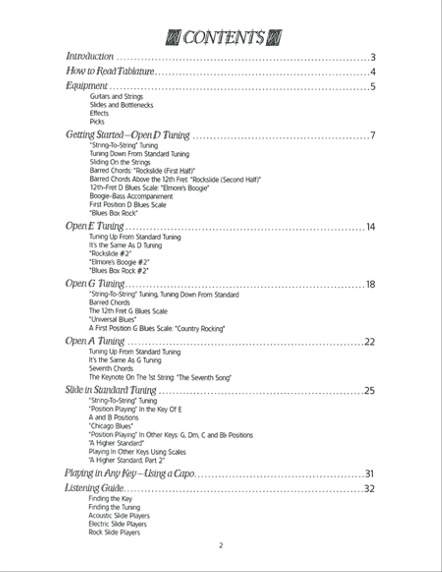 Slide Guitar For The Rock Guitarist Electric Guitar scores gallery preview page 3