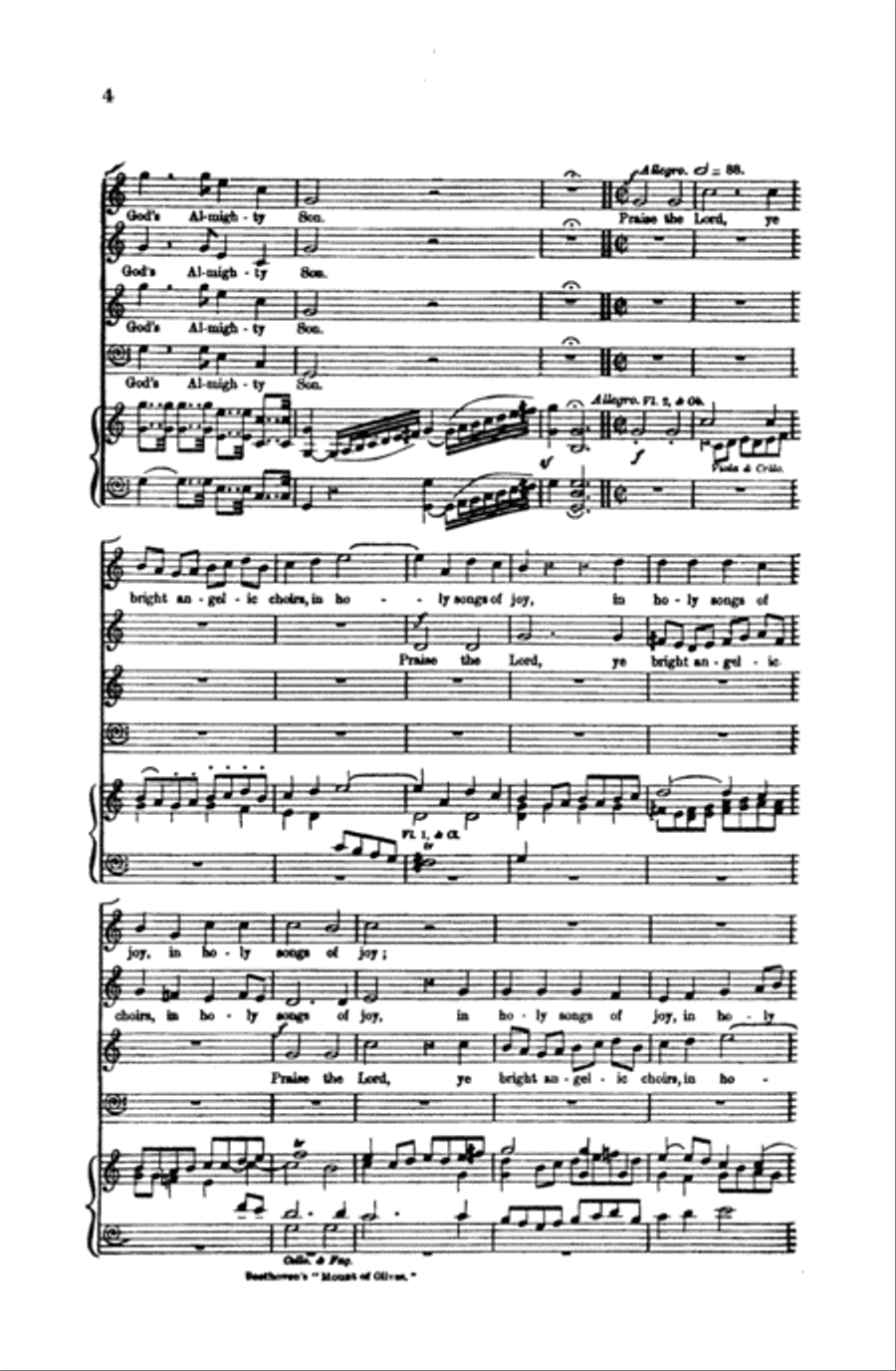Hallelujah Chorus (Mount of Olives) 4-Part scores gallery preview page 4