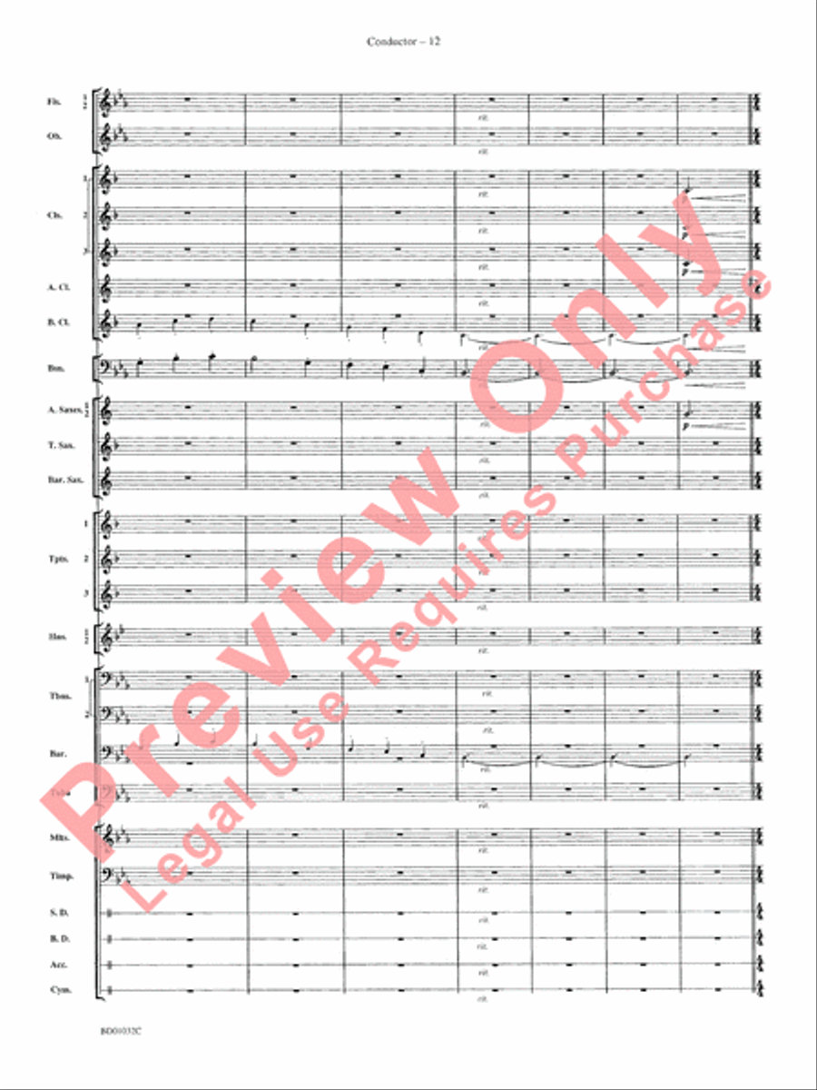 The Gathering of the Yeomen Concert Band scores gallery preview page 15
