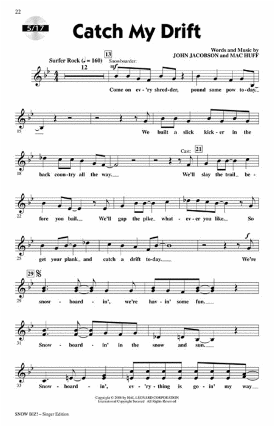 Snow Biz! Choir scores gallery preview page 5