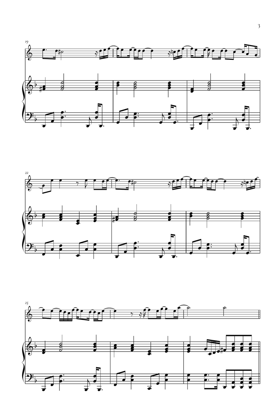 Beyond (End Credit Version) Piano scores gallery preview page 3