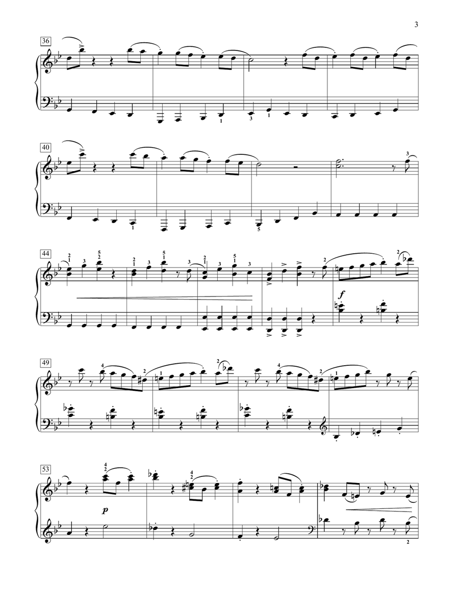 Symphonic Swing (Theme From Symphony No. 40) Piano Method scores gallery preview page 3