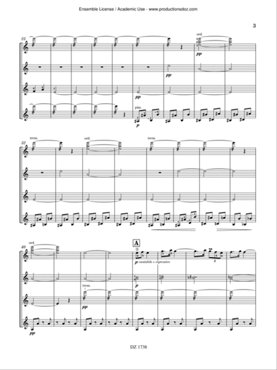 In the Steppes of Central Asia Guitar Ensemble scores gallery preview page 4