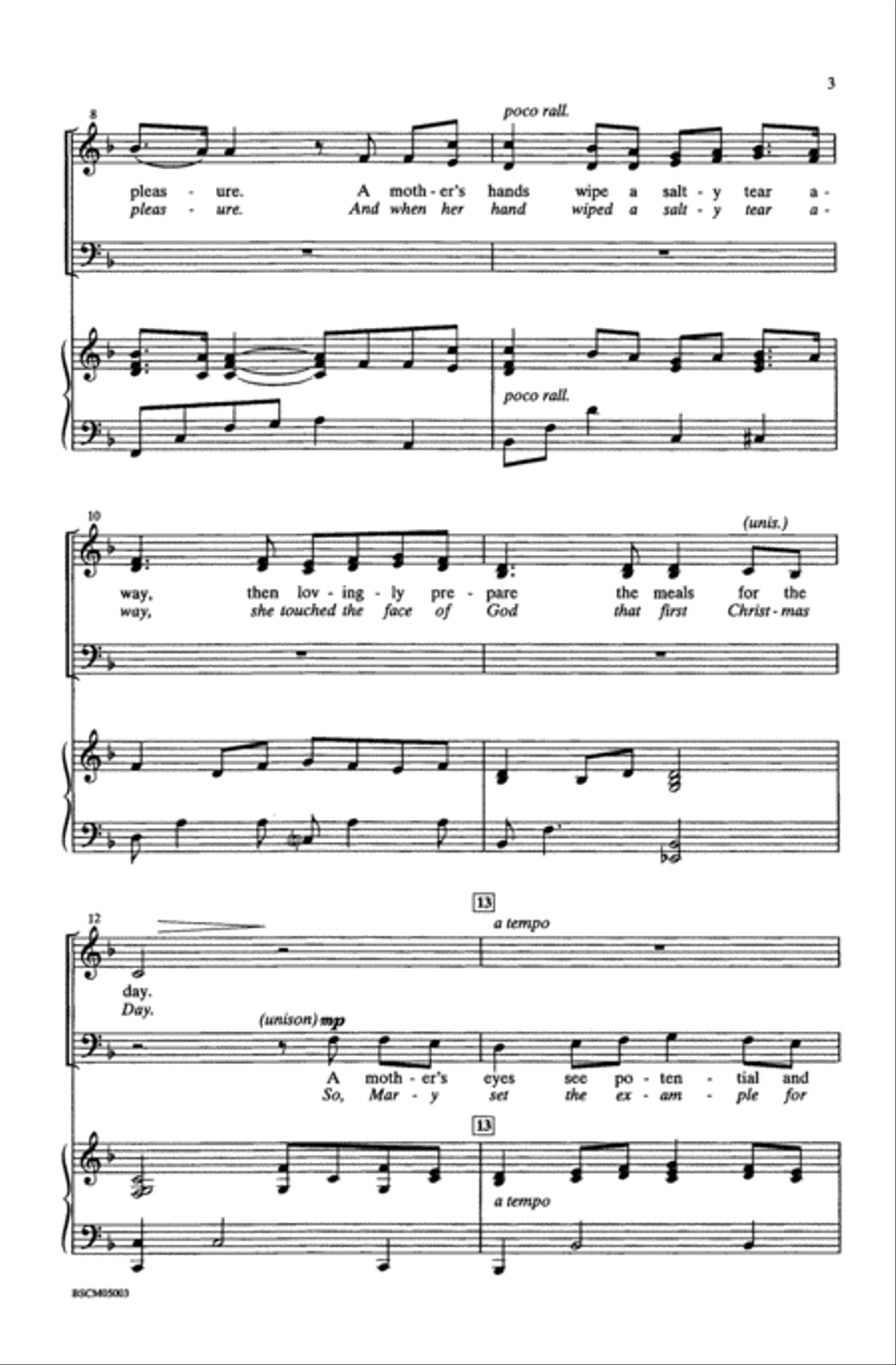 A Mother's Hands A Mother's Hands 4-Part scores gallery preview page 3