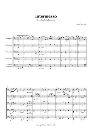 Book cover for Intermezzo from Cavalleria Rusticana by Mascagni for Bassoon Quintet