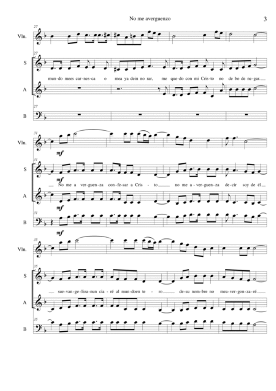 No me avergonzaré SA scores gallery preview page 3