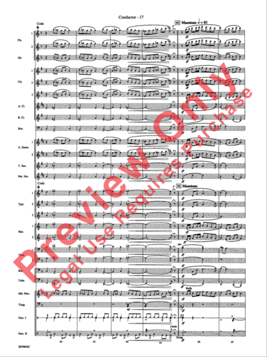 Alliance Concert Band scores gallery preview page 20